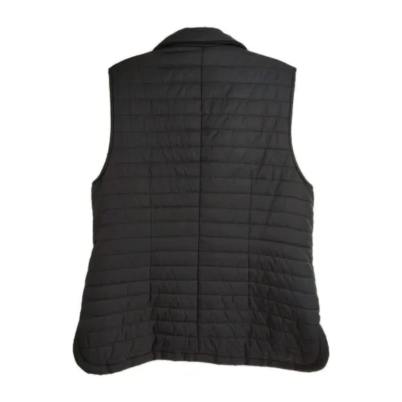 Vince Camuto Full-zip Vest Women's Size M Black Insulated Collared Quilted - Picture 2 of 8